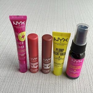 NYX lip makeup 5 piece bundle